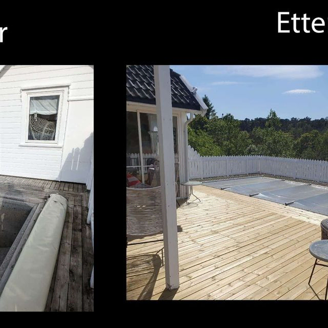 Renovert terrasse